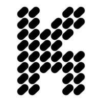 création de logo simple lettre k. vecteur