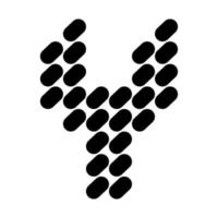 création de logo simple lettre y. vecteur