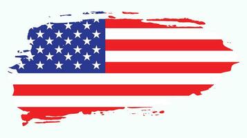 vecteur de drapeau grungy new usa