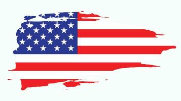drapeau grunge américain créatif vecteur