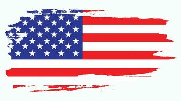 nouveau vecteur de drapeau américain vintage texture grunge délavé