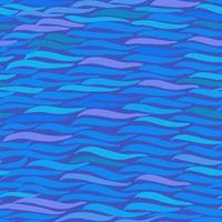 dessin de vagues abstraites de différentes couleurs bleues. motif. vecteur