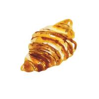 croissant de boulangerie aquarelle vecteur