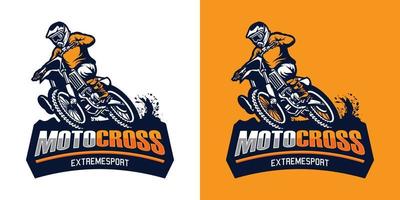 vecteur de logo de motocross