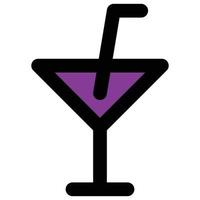 icône de cocktail, thème de voyage vecteur