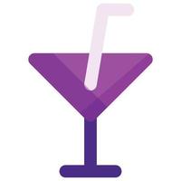 icône de cocktail, thème de voyage vecteur