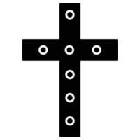 croix catholique qui peut facilement modifier ou éditer vecteur