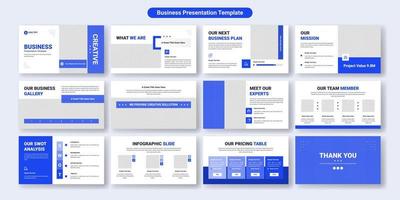 conception de modèle de diapositives de présentation d'entreprise créative. utiliser pour l'arrière-plan de présentation moderne, la conception de brochures, le curseur de site Web, la page d'accueil, le rapport annuel, le profil de l'entreprise vecteur