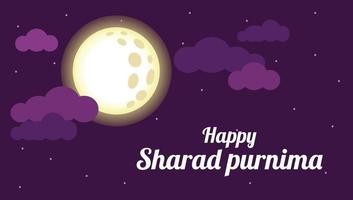 Sharad purnima téléchargement de vecteur gratuit