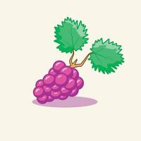 illustration vectorielle de raisin fruit design vecteur