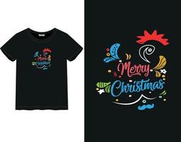 tee shirt joyeux noel vecteur