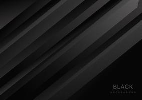 abstrait fond noir moderne avec des rayures diagonales vecteur