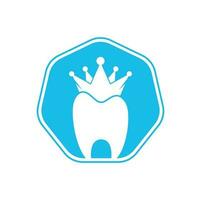 roi logo dentaire conçoit vecteur de concept. symbole du logo de la santé dentaire.