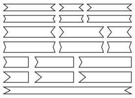 illustration de conception de vecteur de bannière simple noir isolé sur fond blanc