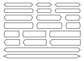 illustration de conception de vecteur de bannière simple noir isolé sur fond blanc