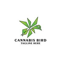 modèle d'icône de conception de logo de cannabis vecteur