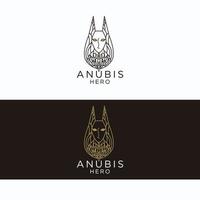 image vectorielle d'anubis logo icône vecteur