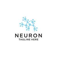 modèle d'icône de conception de logo de neurone vecteur