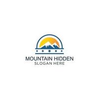 image vectorielle de montagne logo icône vecteur