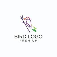 modèle d'icône de conception de logo oiseau vecteur