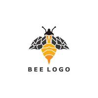 modèle d'icône de conception de logo d'abeille vecteur