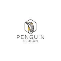 image vectorielle de pingouin logo icône vecteur