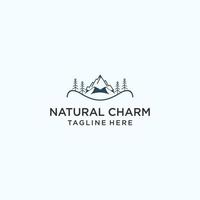 création d'icône logo charme naturel