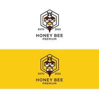 image vectorielle d'abeille logo icône vecteur
