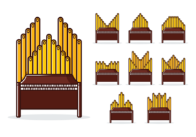 Vecteur d'organe de pipe