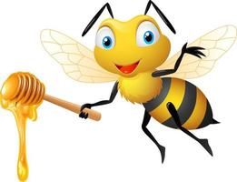 dessin animé mignon abeille