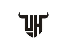 conception initiale du logo uh bull. vecteur