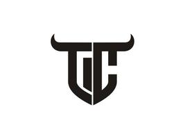 création initiale du logo tc bull. vecteur