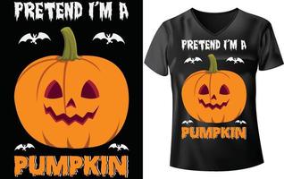 conception de t-shirt d'halloween vecteur