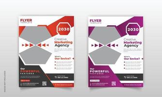 nouveau modèle de conception de flyer ou brochure professionnel moderne pour entreprise, entreprise. facile à utiliser dans n'importe quel support d'impression format a4 vecteur