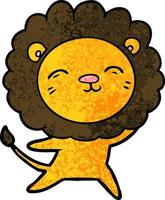 personnage de dessin animé lion vecteur