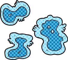 germes bleus de dessin animé vecteur