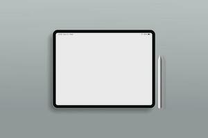 tablette à écran blanc ou conception d'ipad vecteur