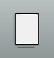tablette à écran blanc ou conception d'ipad vecteur