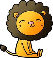 personnage de dessin animé lion vecteur