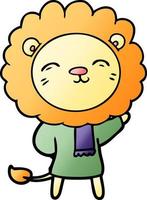 personnage de dessin animé lion vecteur