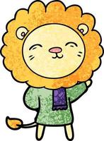 personnage de dessin animé lion vecteur