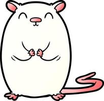 personnage de souris de dessin animé vecteur