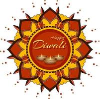 création de logo joyeux jour de diwali vecteur