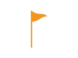 modèle de vecteur gratuit de drapeau de golf