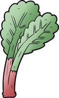 rhubarbe de dessin animé de vecteur