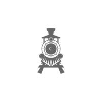 illustration de conception d'icône de logo de locomotive vecteur