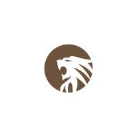 illustration de conception de logo icône lion vecteur