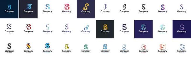 collection de logos. 30 collections de logos d'entreprise pour une société financière ou une agence de design. illustration de marque de vecteur