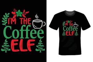 modèle de conception de t-shirts joyeux noël vecteur