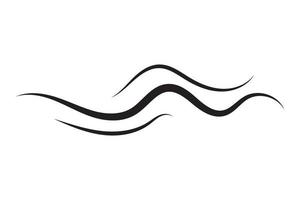 conception de vecteur d'illustration de vague d'icône de mer. élément graphique du logo de l'océan. symbole aquatique.